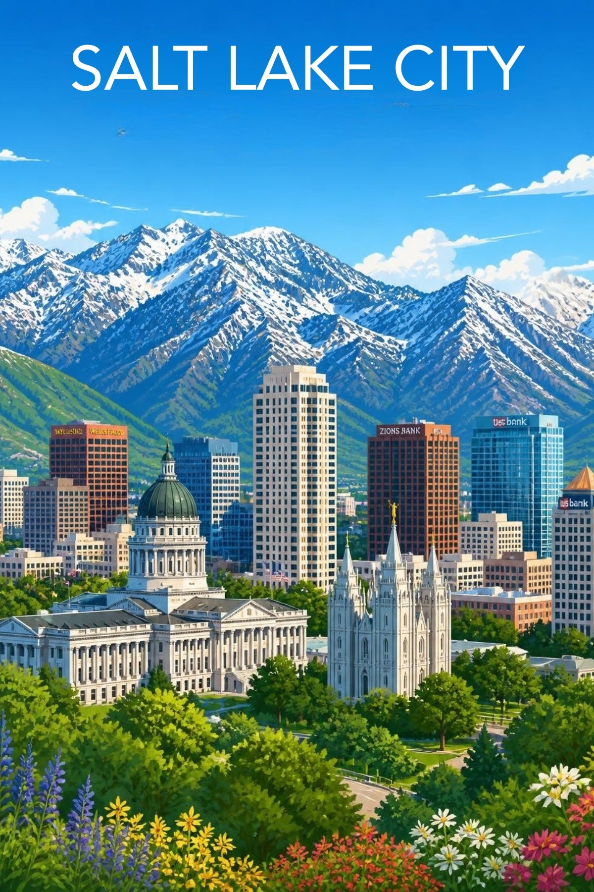 Salt Lake City Postcard