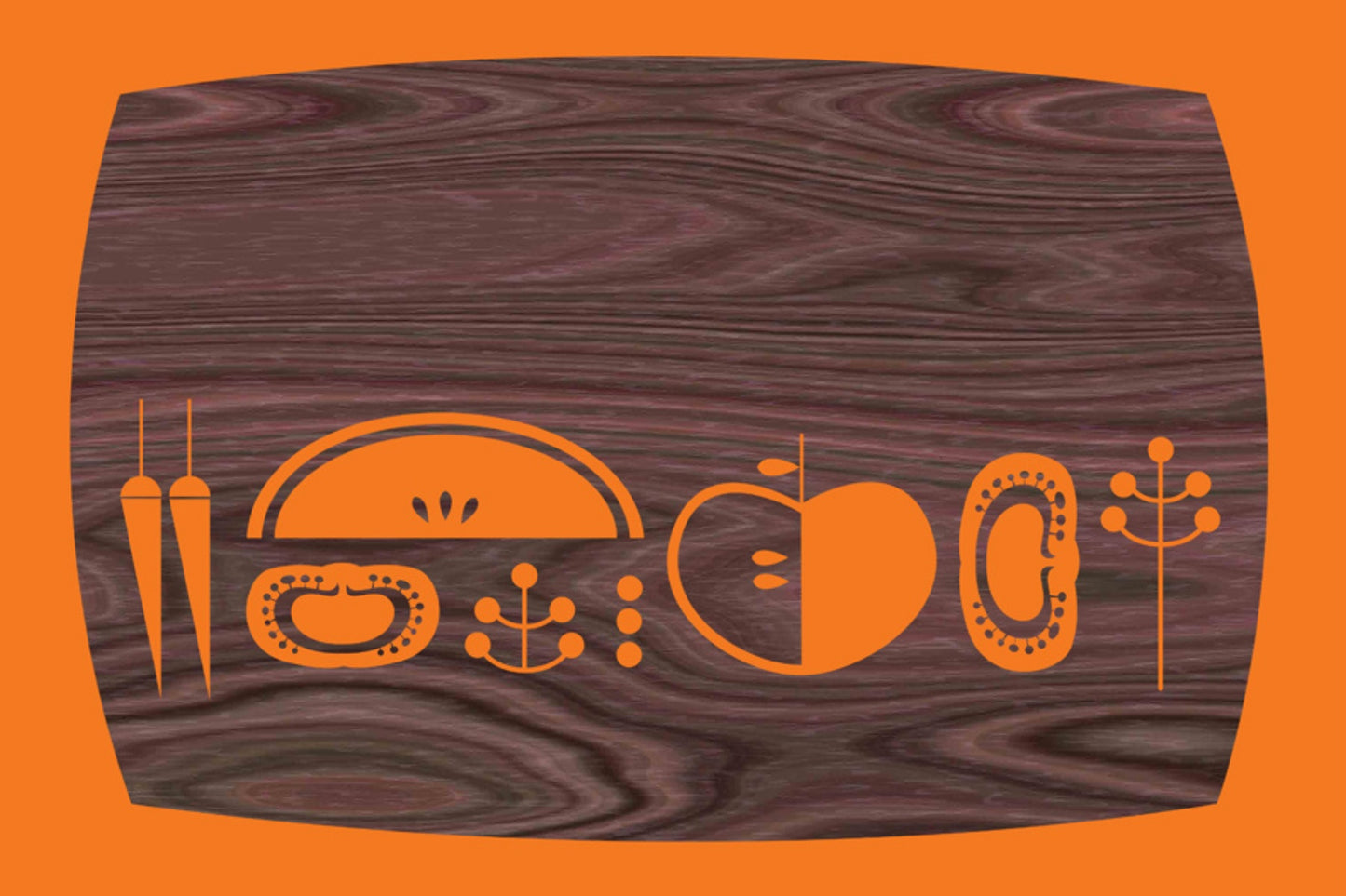 Orange Tray Postcard