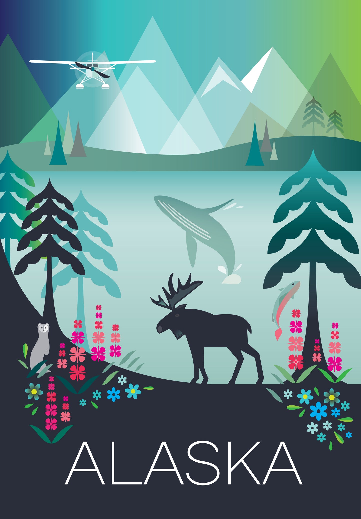 LTP - Alaska Postkarte