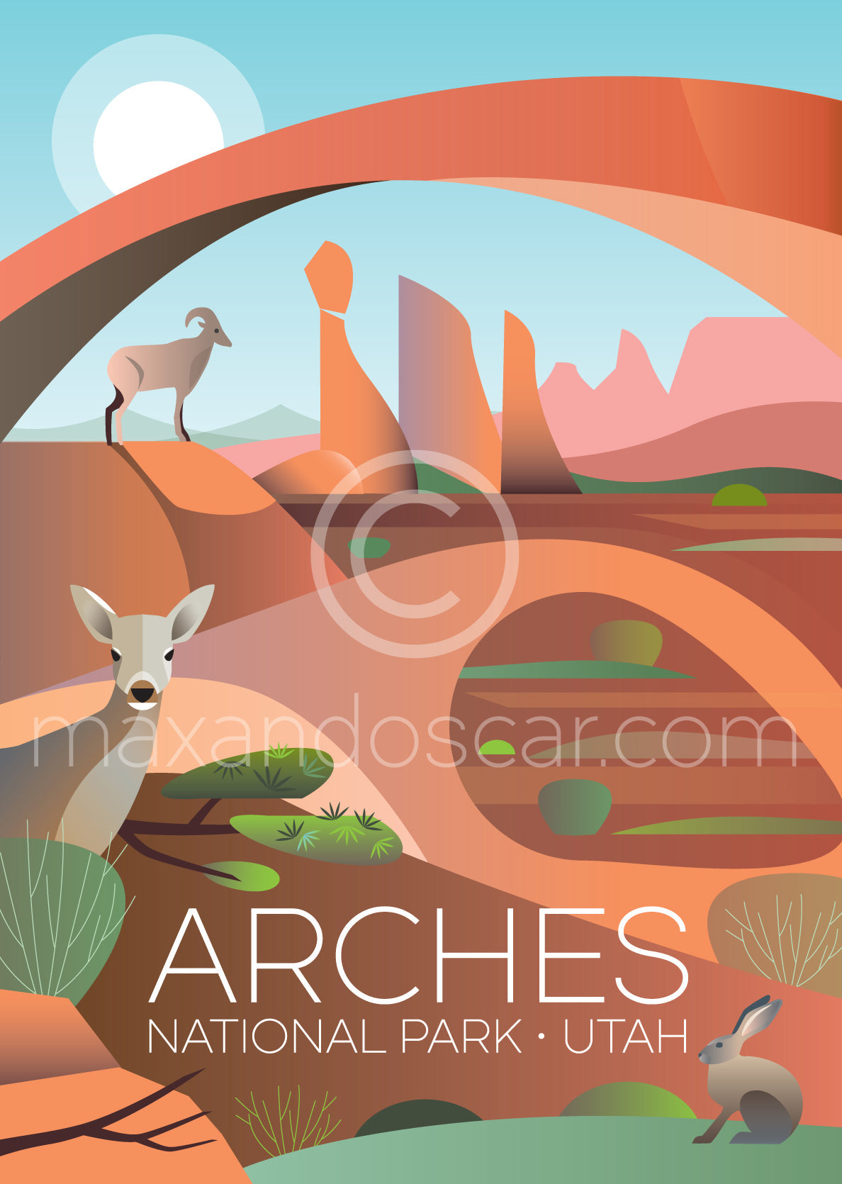 ARCHES-NATIONALPARK POSTKARTE