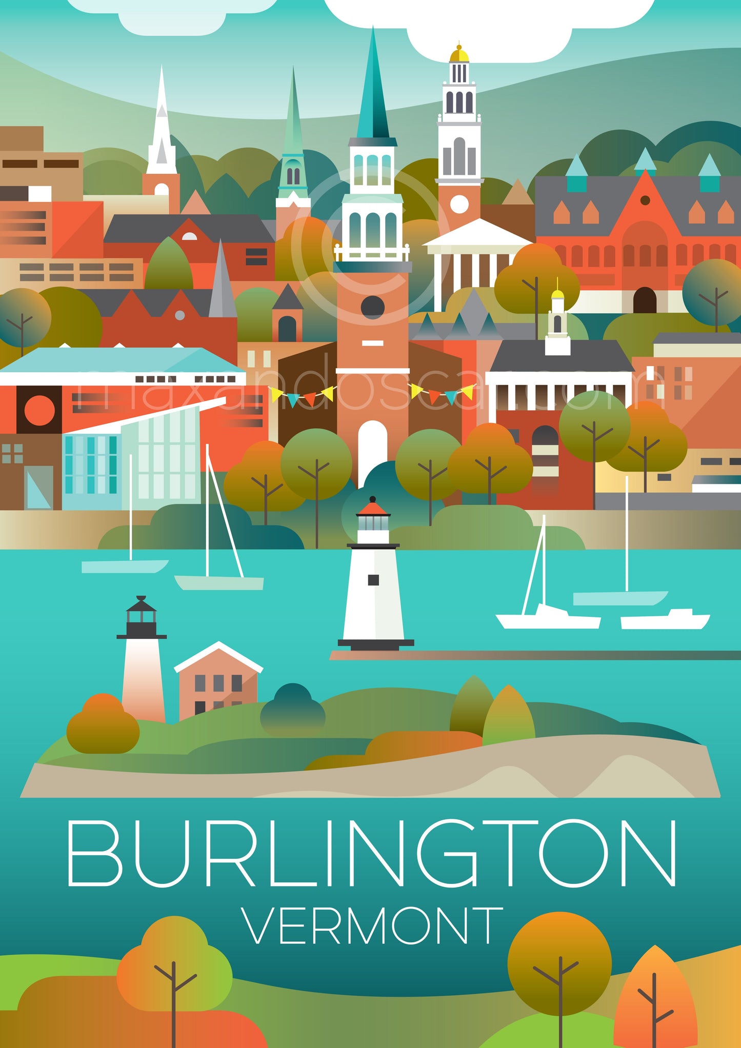 BURLINGTON, VERMONT POSTCARD