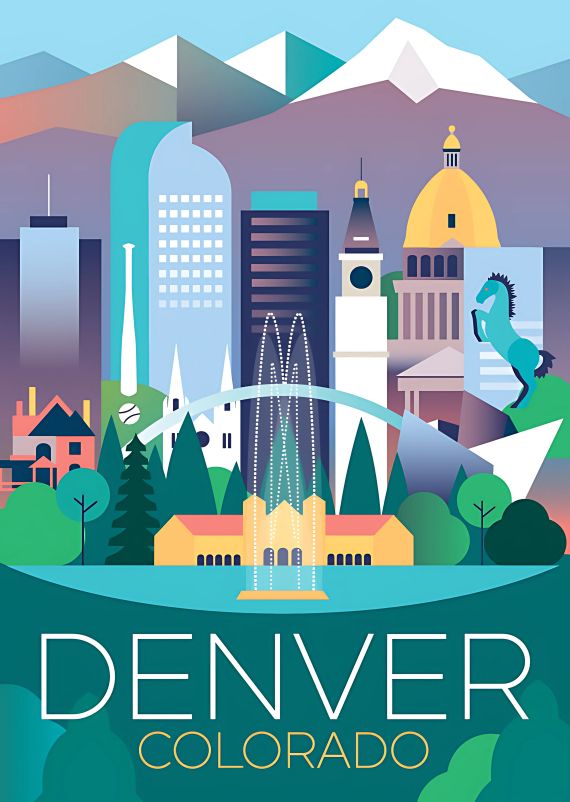LTP - Denver Postkarte