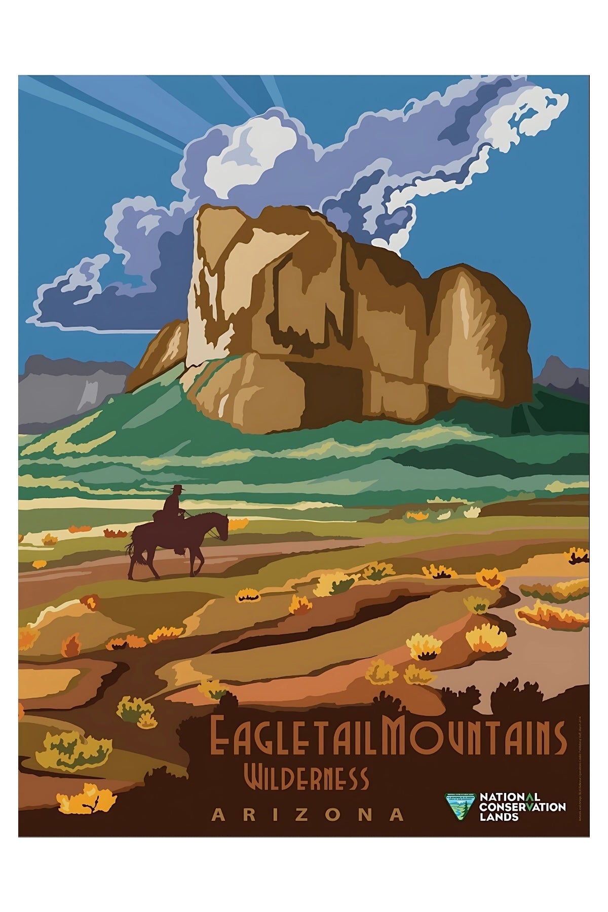 Eagletail Mountains Wildnis Postkarte