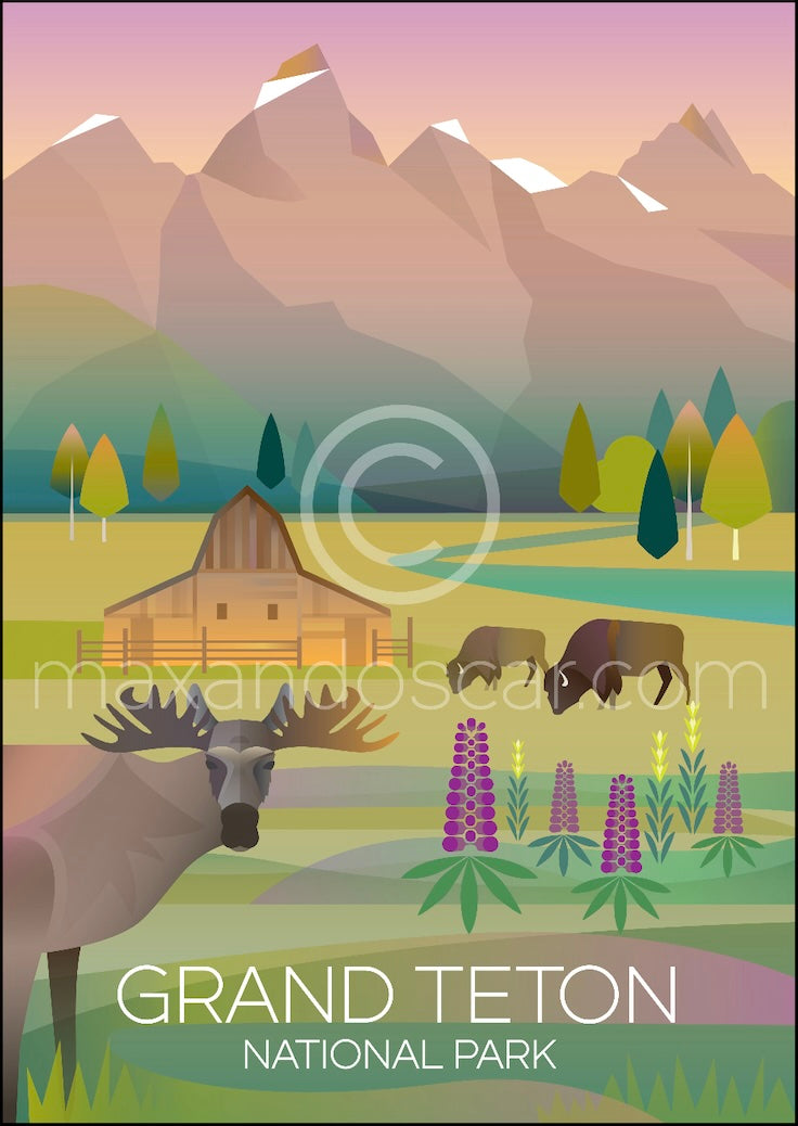 LTP - Grand Teton National Park Postcard