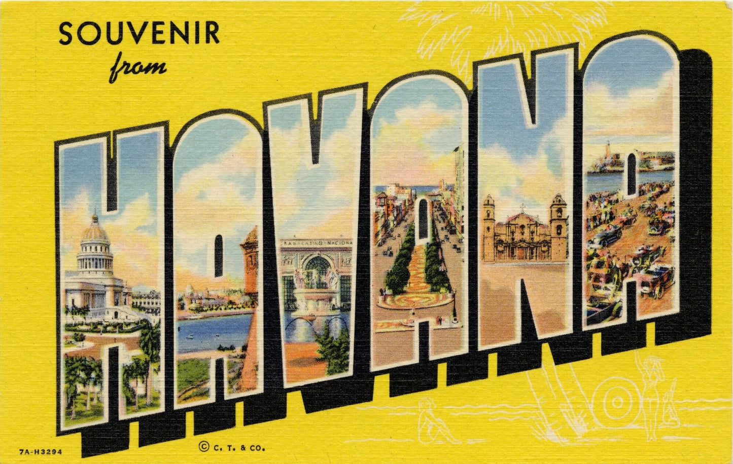 Havanna Souvenir Vintage Postkarte