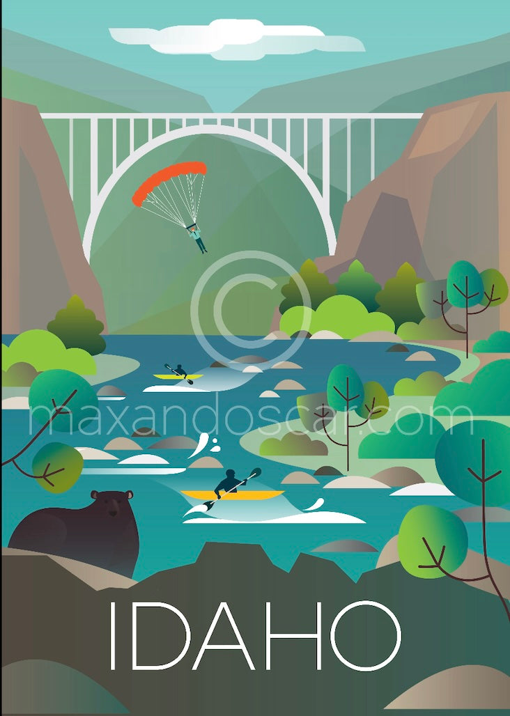IDAHO-POSTKARTE