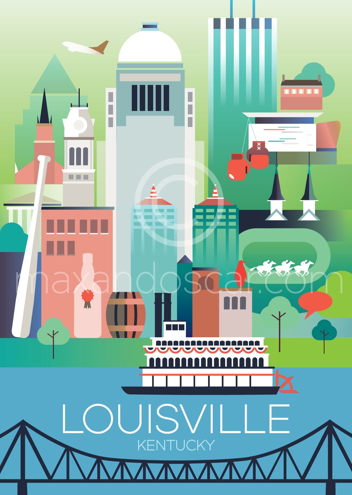 LTP - Louisville Postkarte