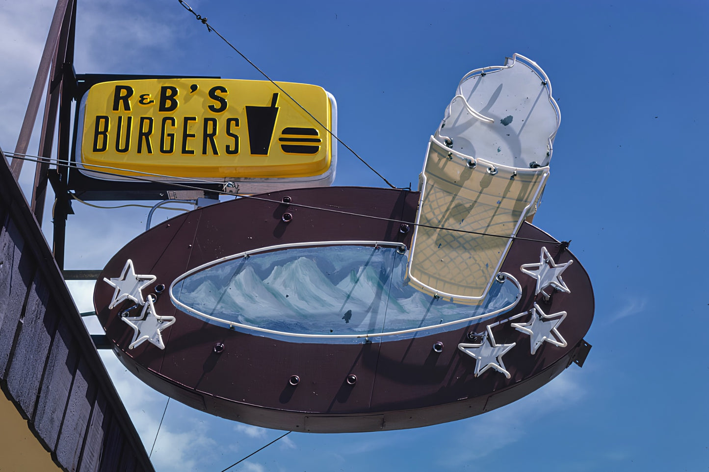R & B's Burgers Postal Card