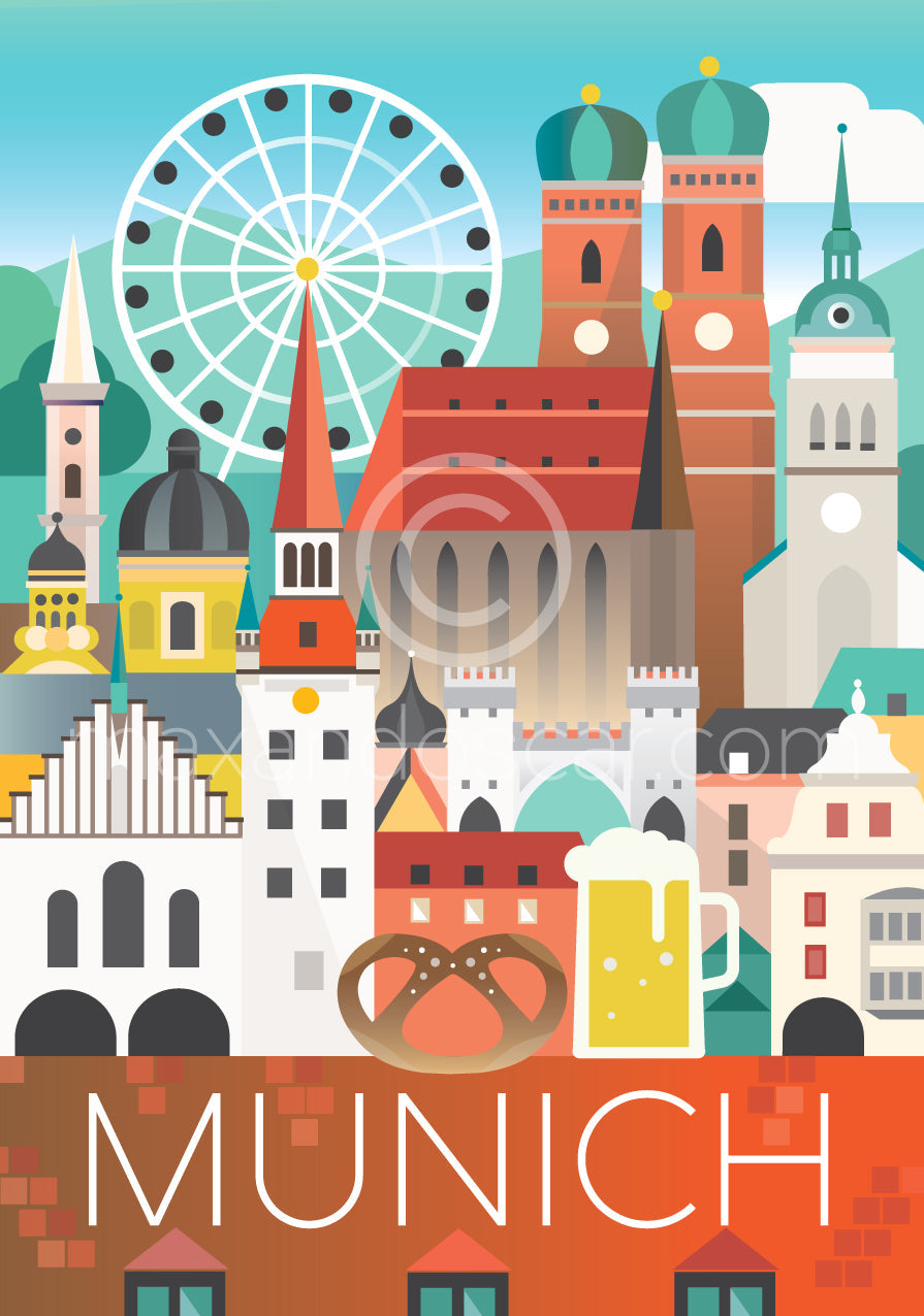 MÜNCHEN POSTKARTE