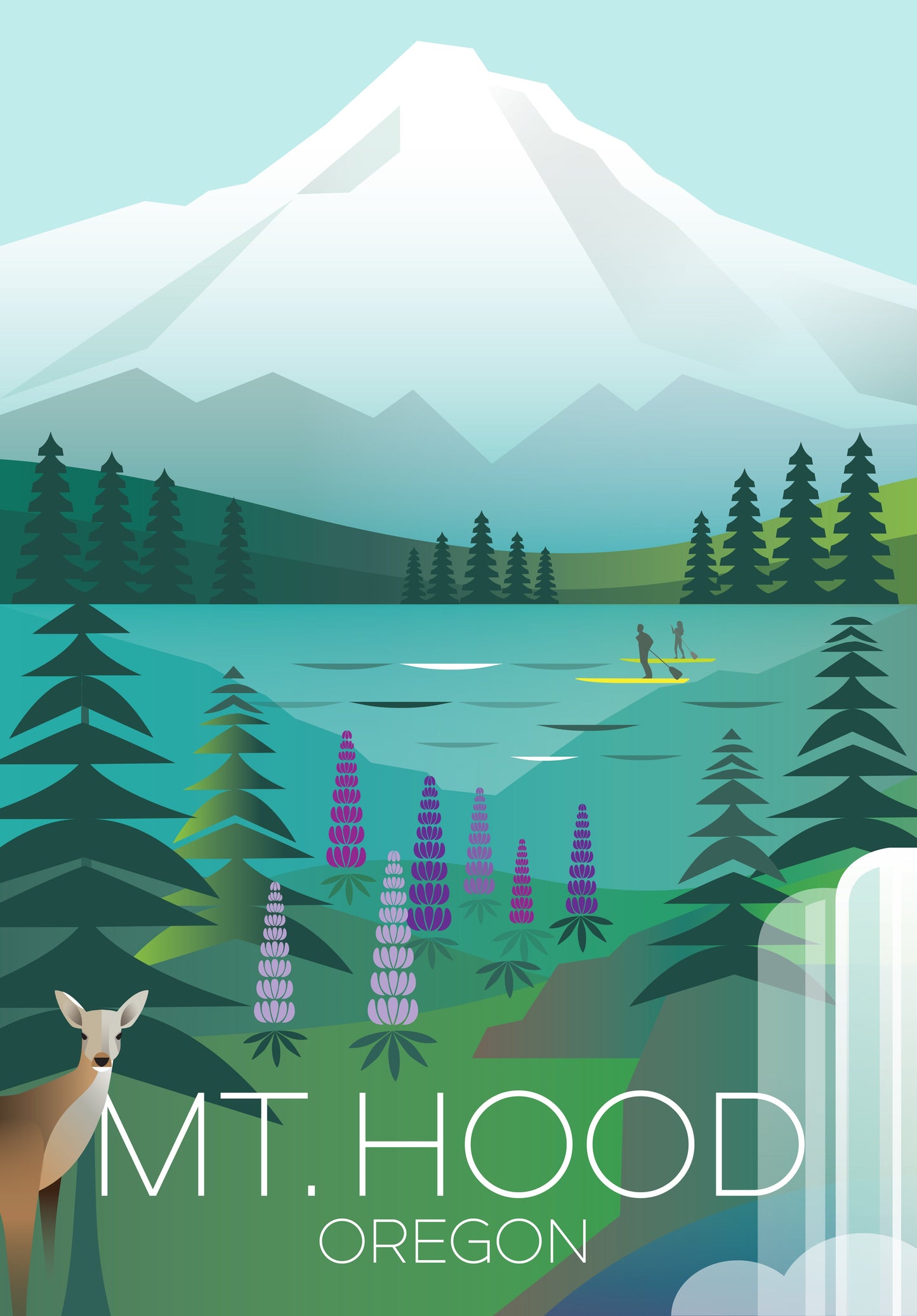 Mount Hood Postkarte