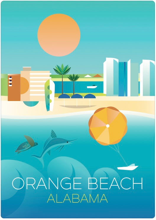 Orange Beach, Alabama Postkarte