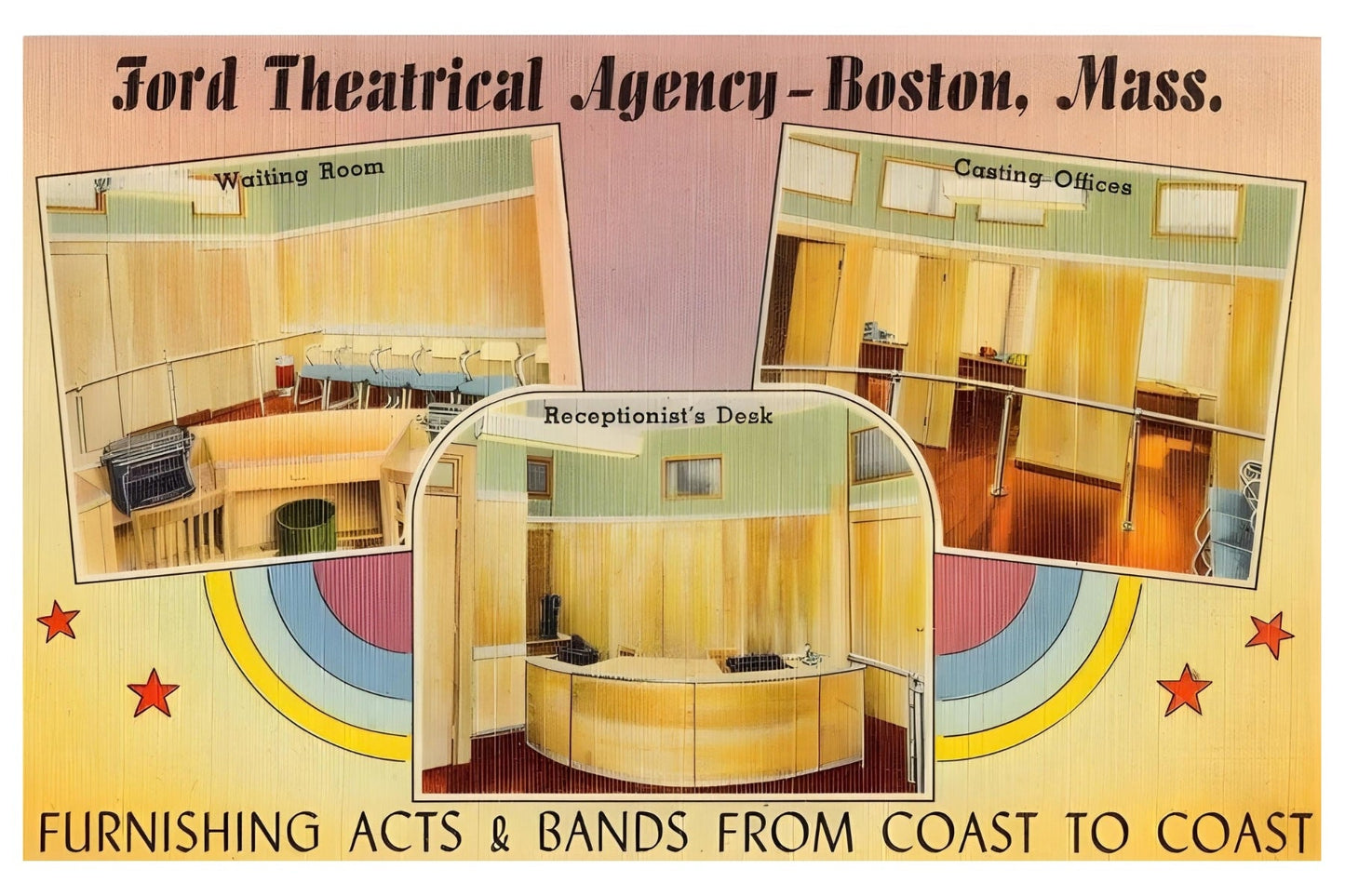 Ford Theatrical Agency Postal Card