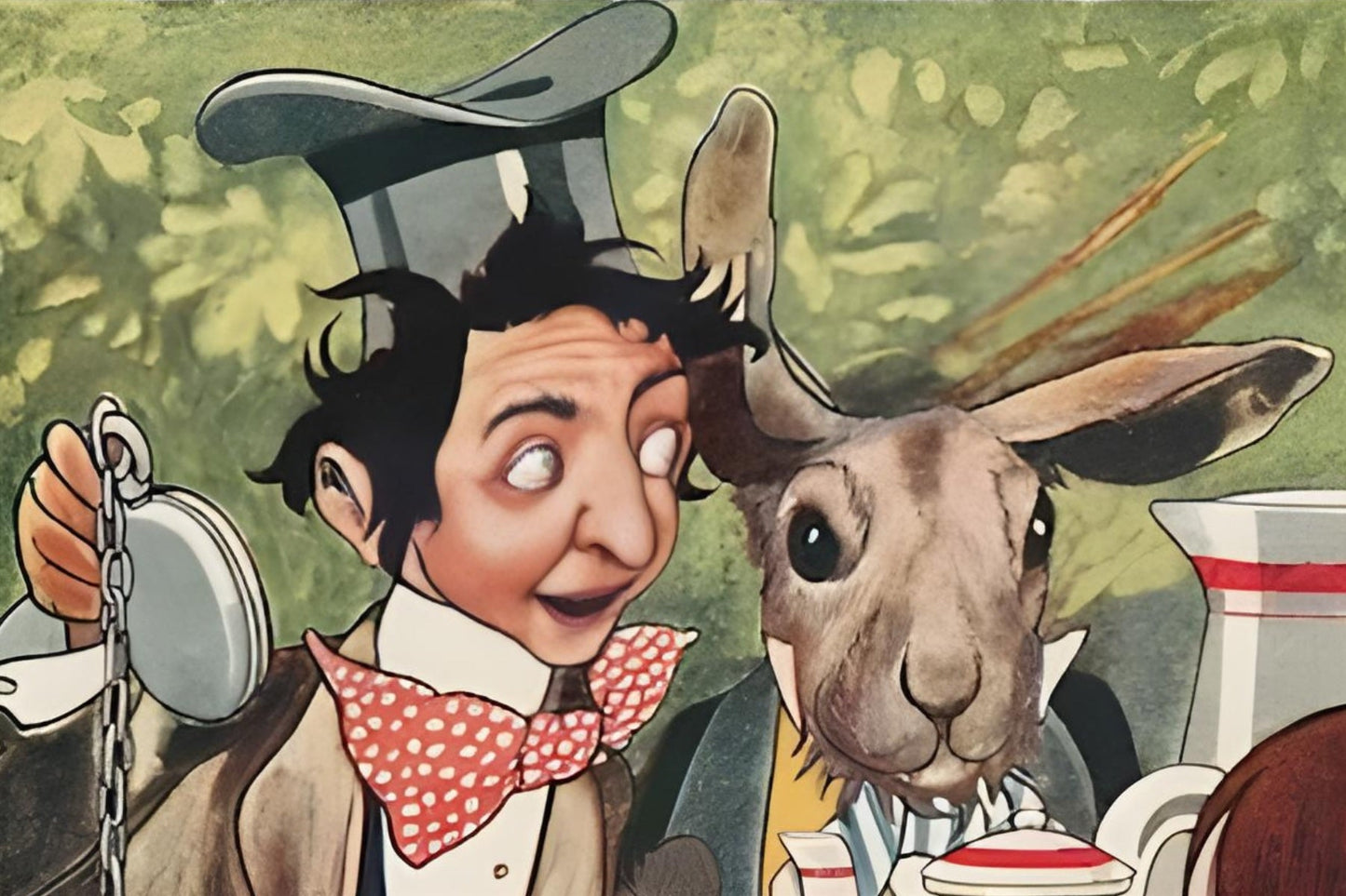 Mad Hatter & Hare Postal Card