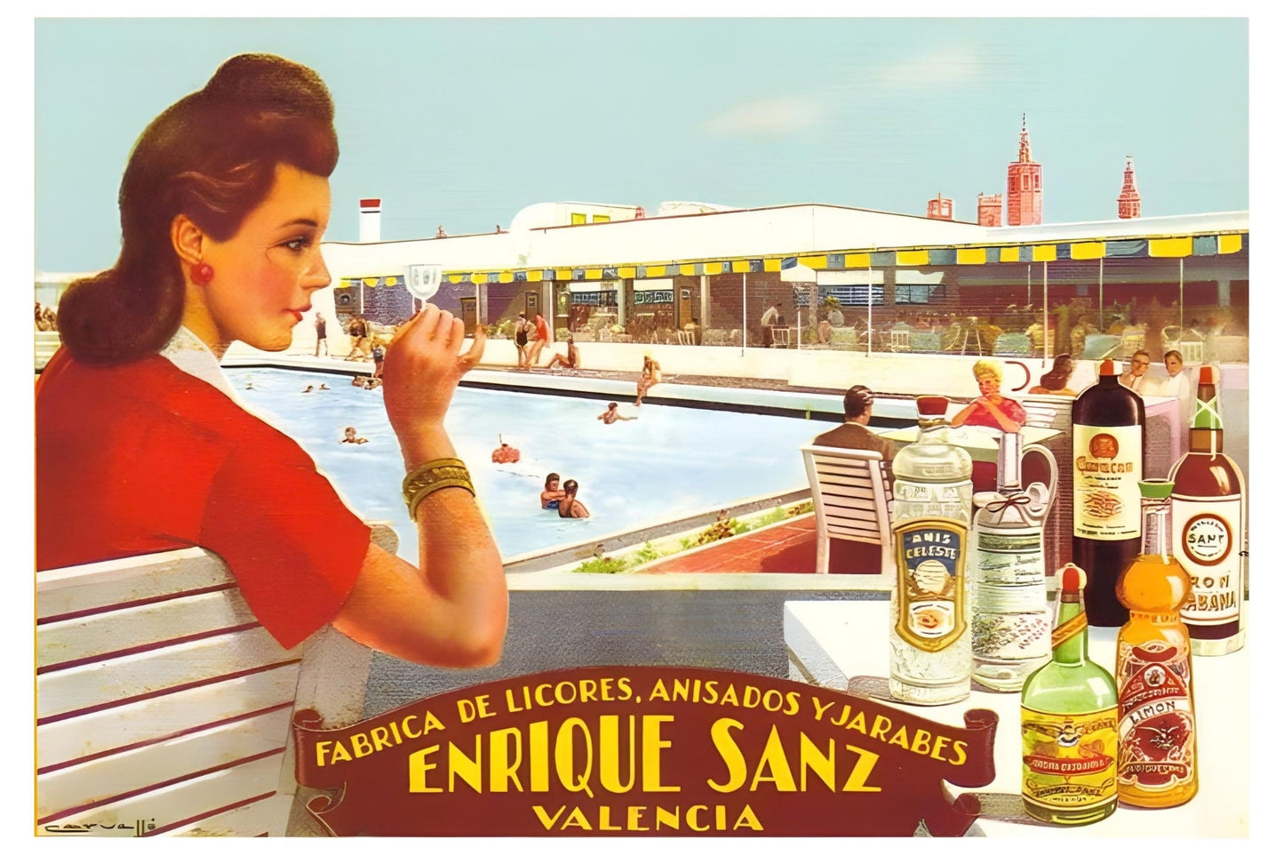 Enrique Sanz Postal Card