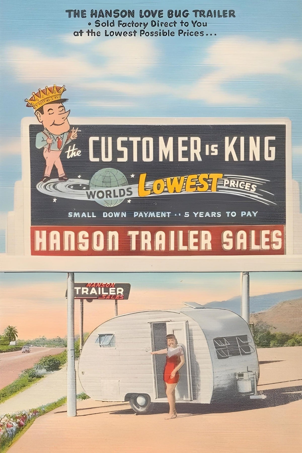 Hanson Trailer Sales Postal Card