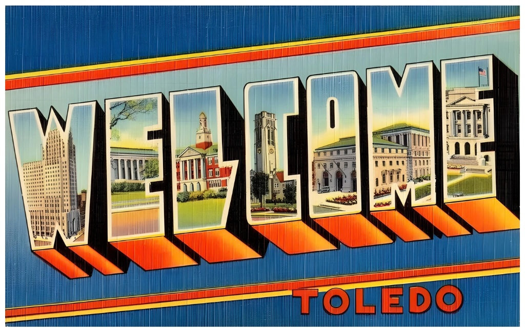 Welcome To Toledo Postal Card