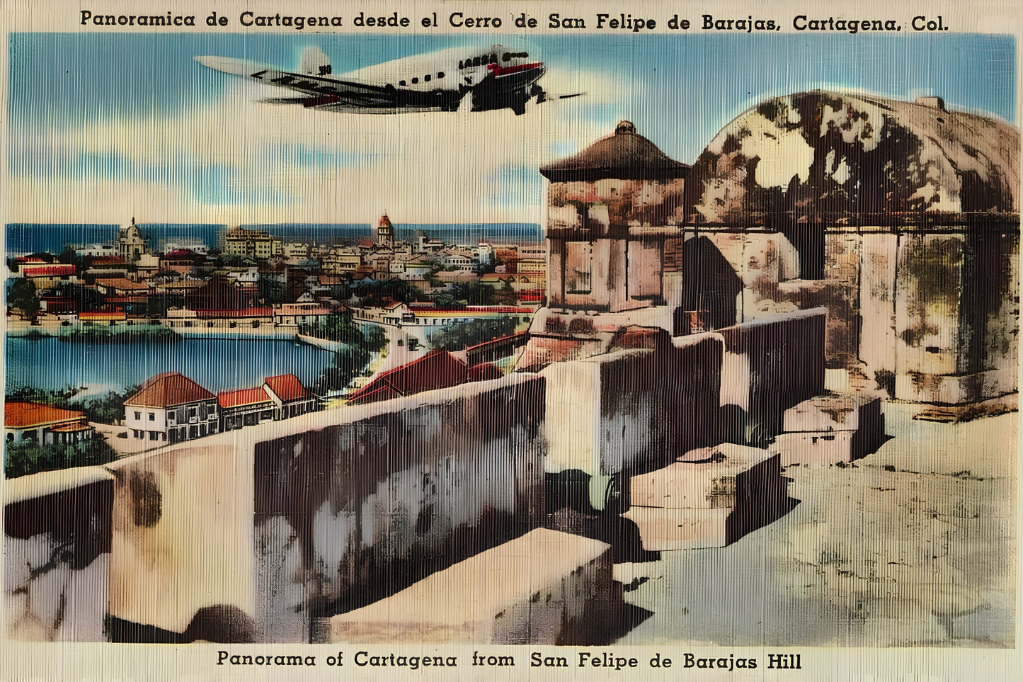Cartagena Vintage Postal Card