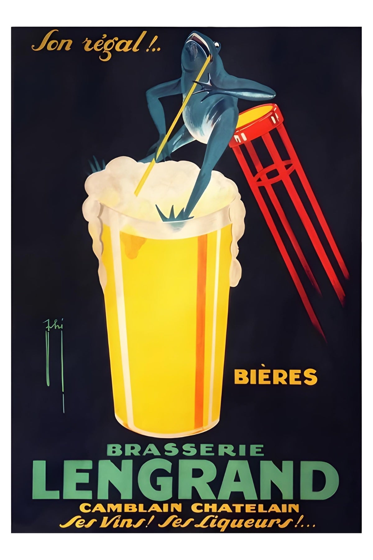 Brasserie Legrand Postal Card
