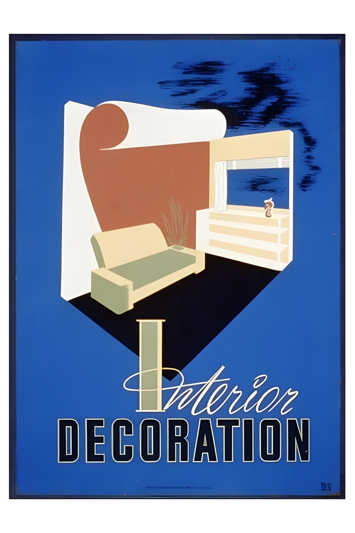 Interior Decoration WPA Postal Card