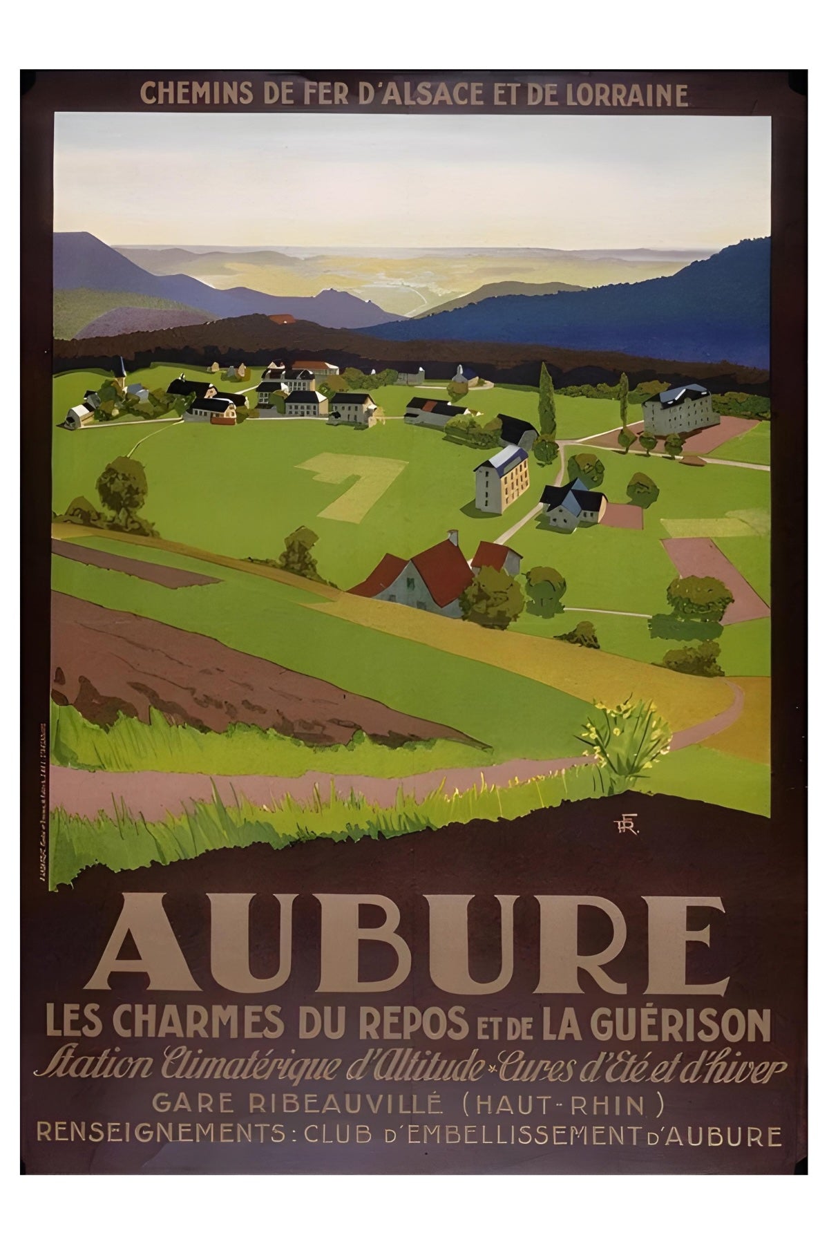 Aubure Postkarte