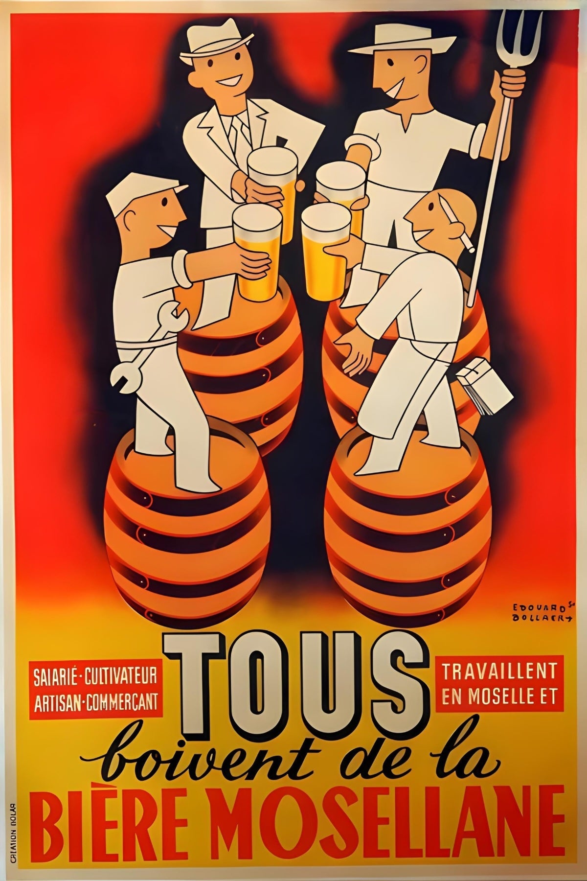 Biere Mosellane Postkarte