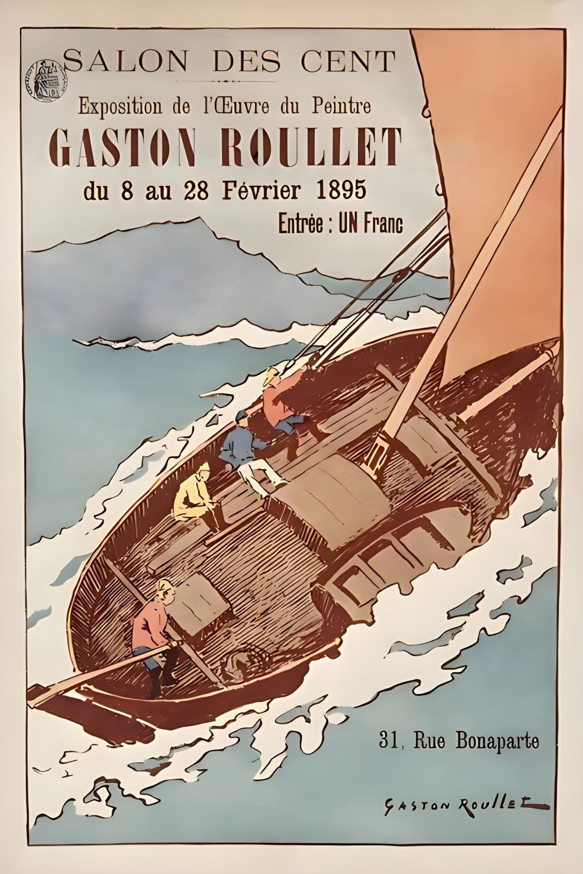 Postkarte von Gaston Roulet