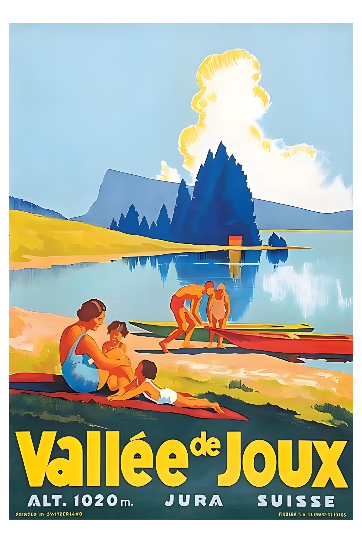 Vallee de Joux Postal card