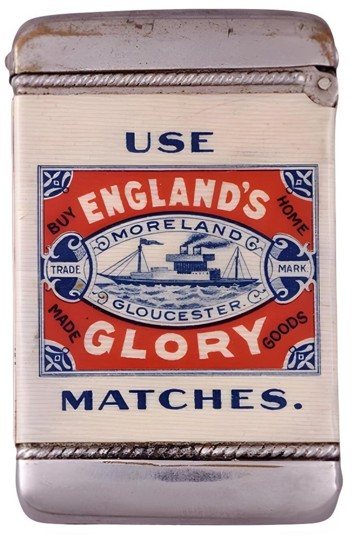 England's Glory Matches Postal Card