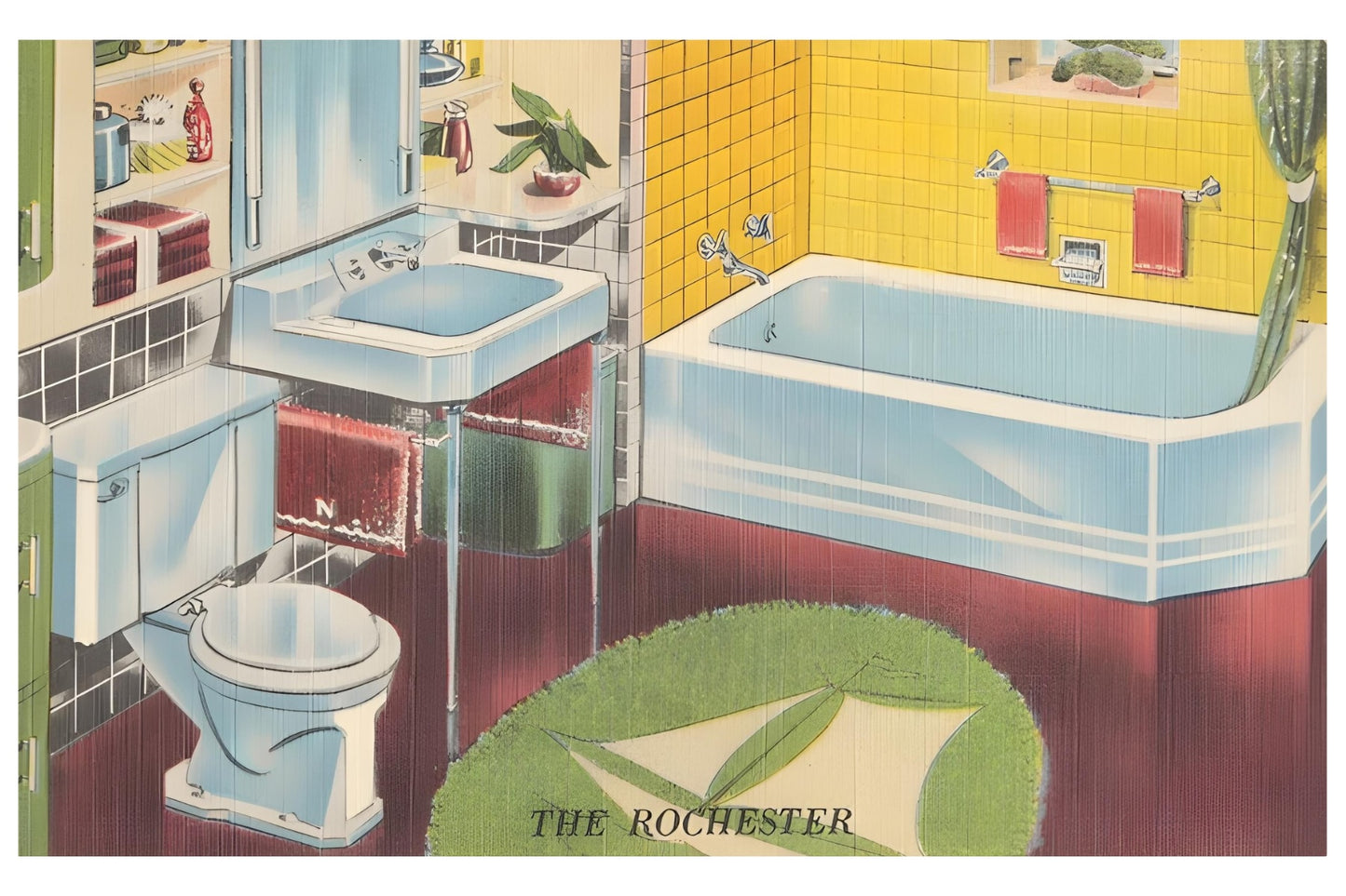 Die Rochester Hotel Postkarte