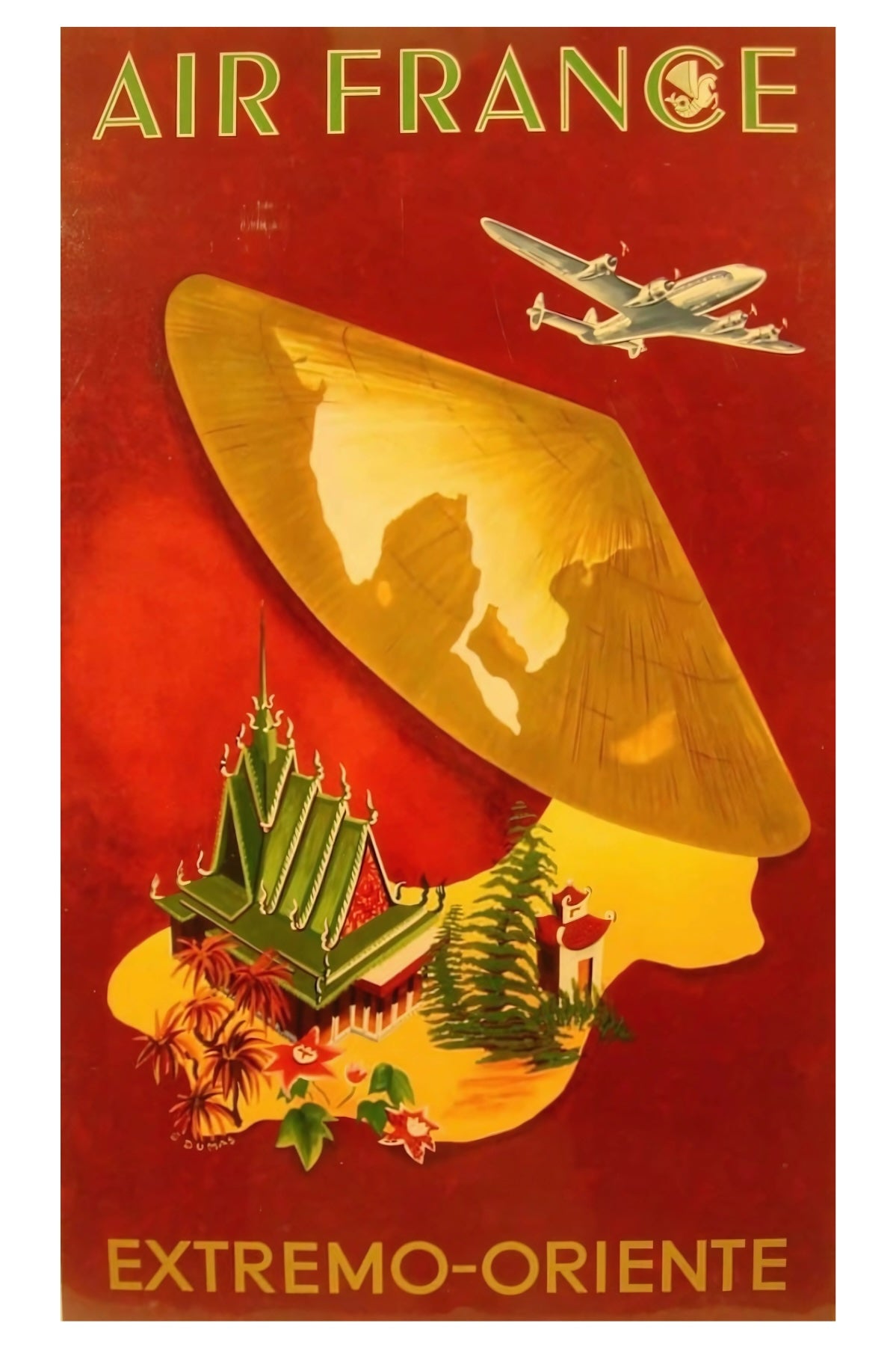 Air France Oriente Postkarte