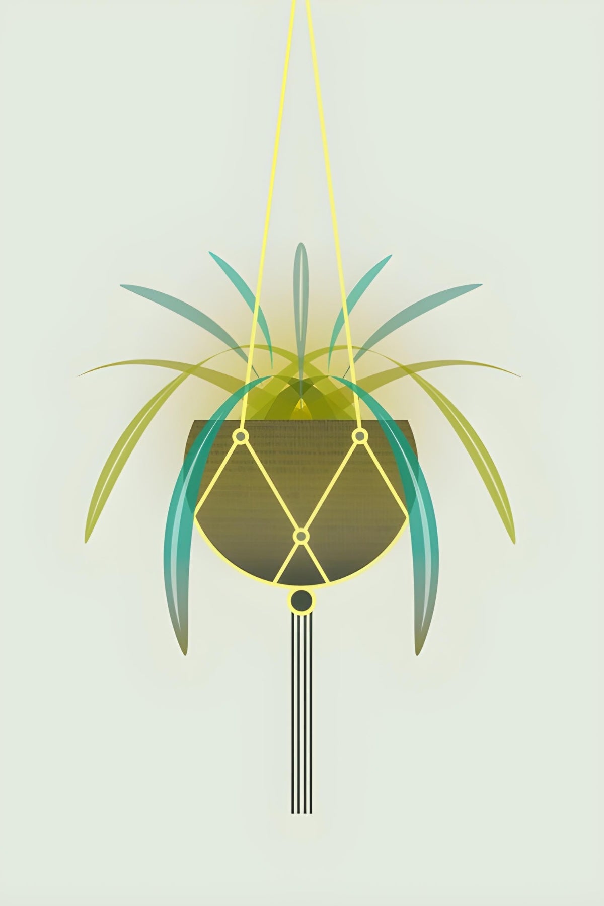70s Houseplant Postcard