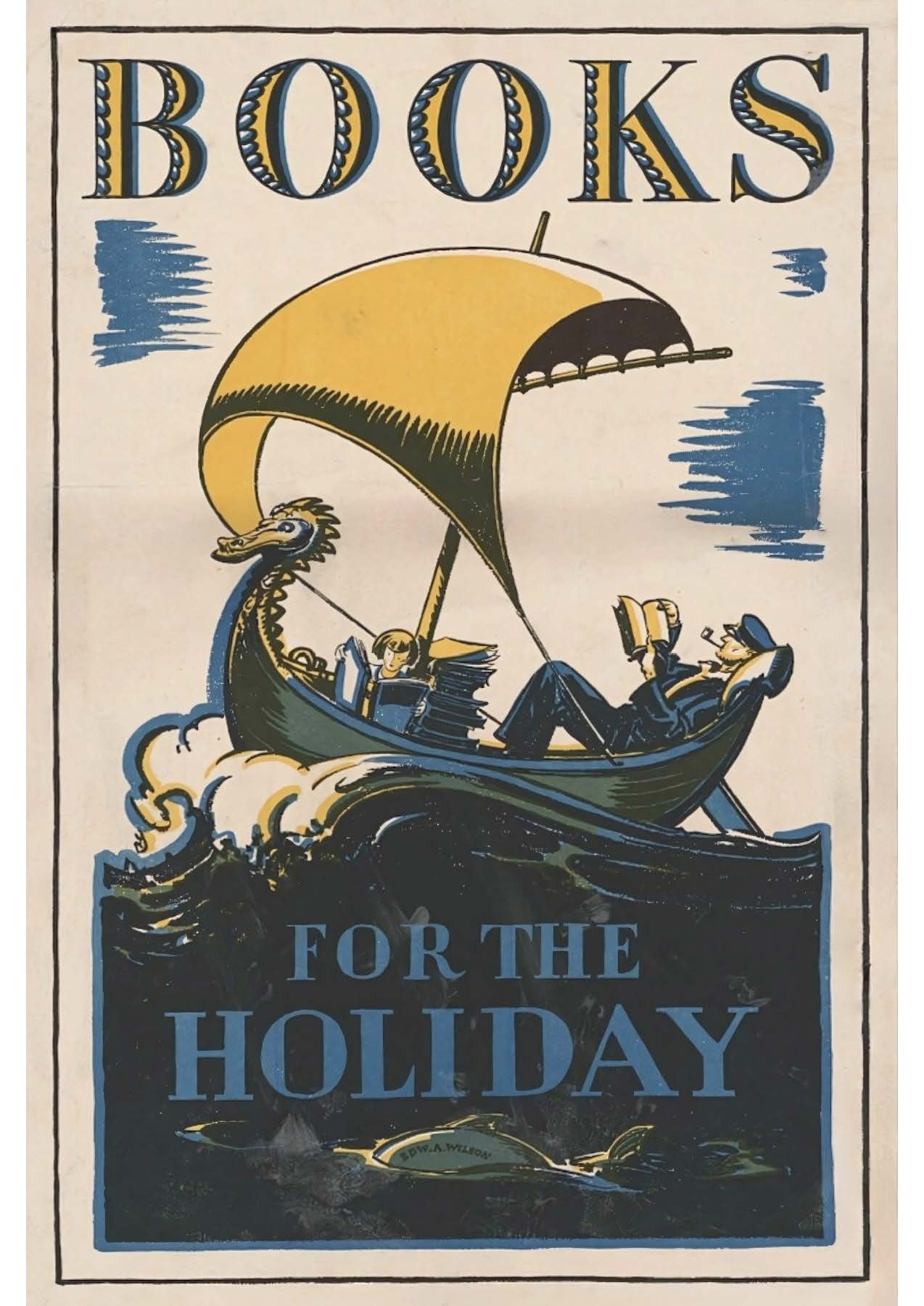 Books for the Holiday Postal Card