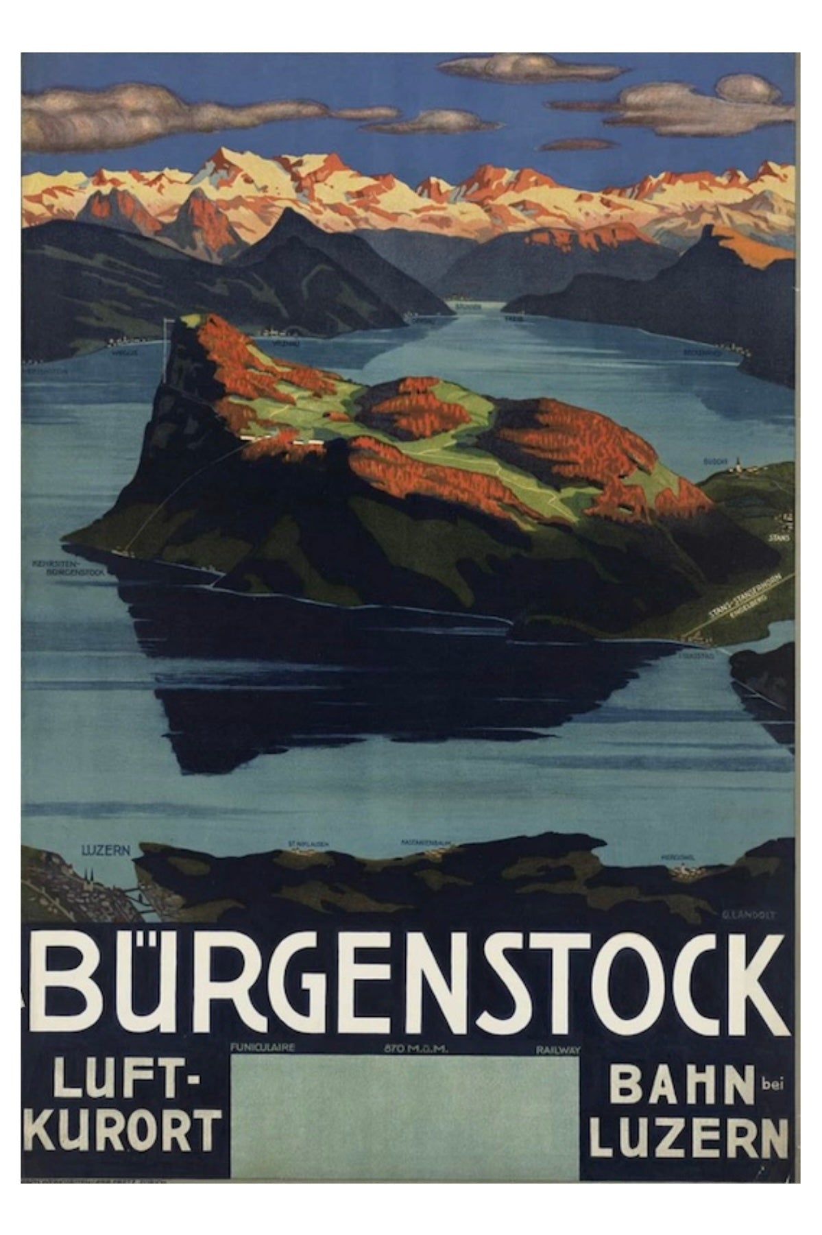 Burgenstock Postal Card