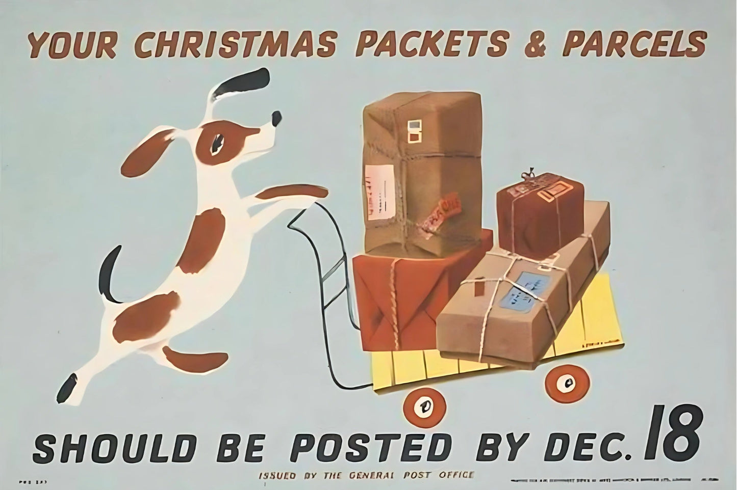 Weihnachtspakete Postkarte