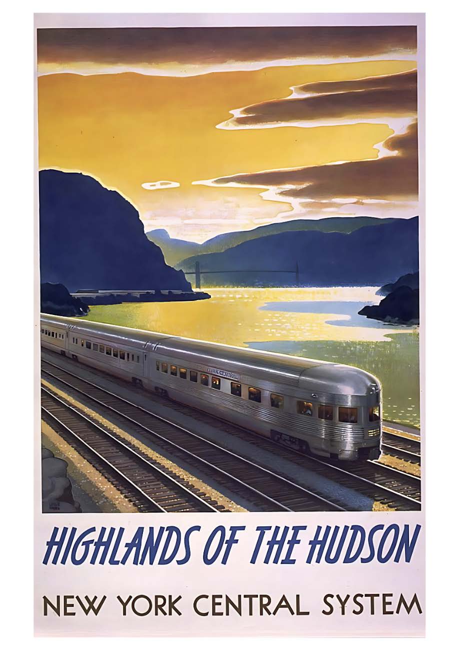 Hochland des Hudson Postkarte