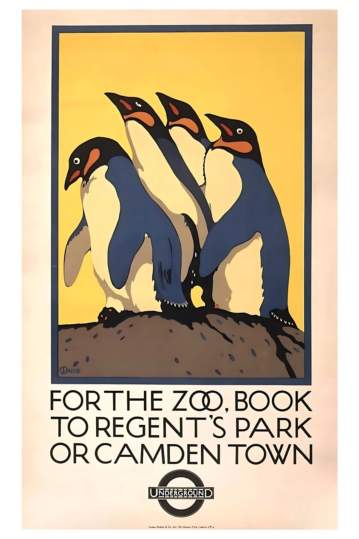 Postkarte des Londoner Zoos