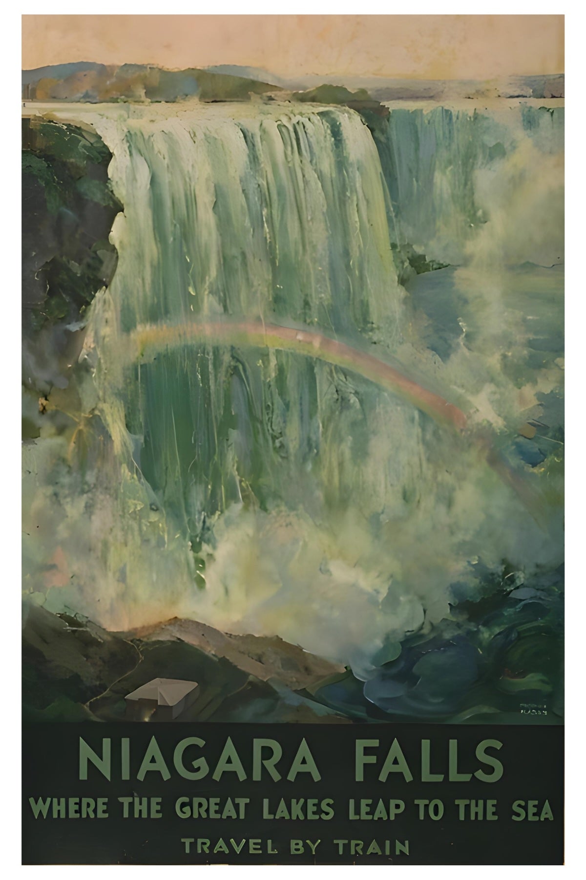Niagara Falls Vintage Postkarte