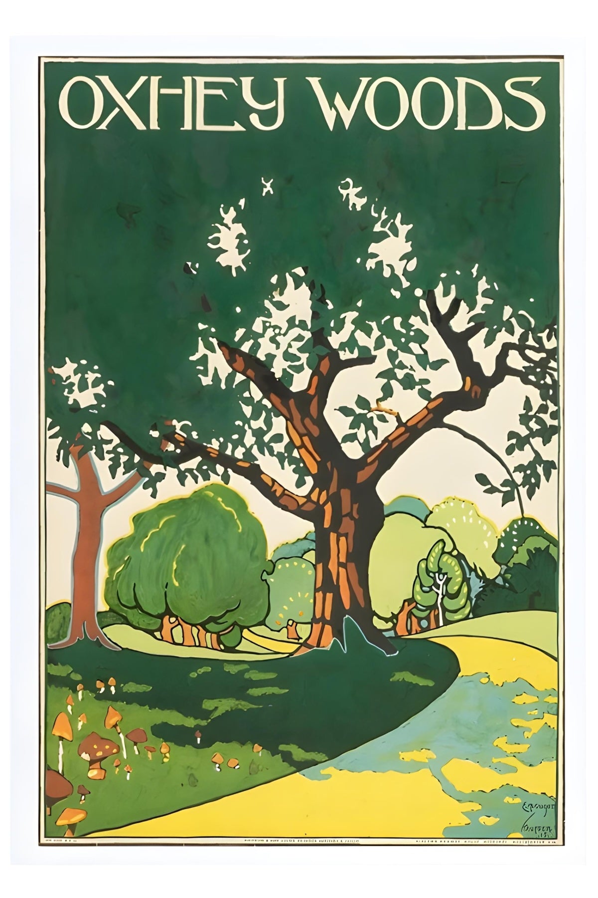 Oxhey Woods Postal Card