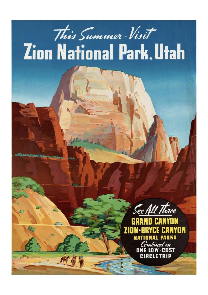 Zion National Park Postal Card