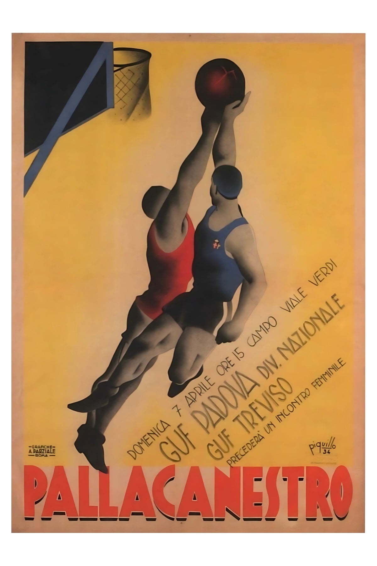 Pallacanestro Postal Card