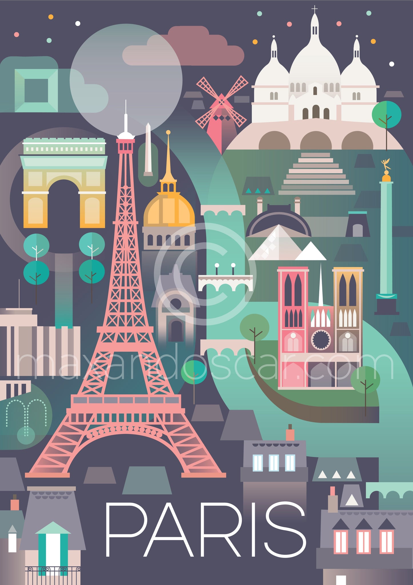 PARIS POSTKARTE