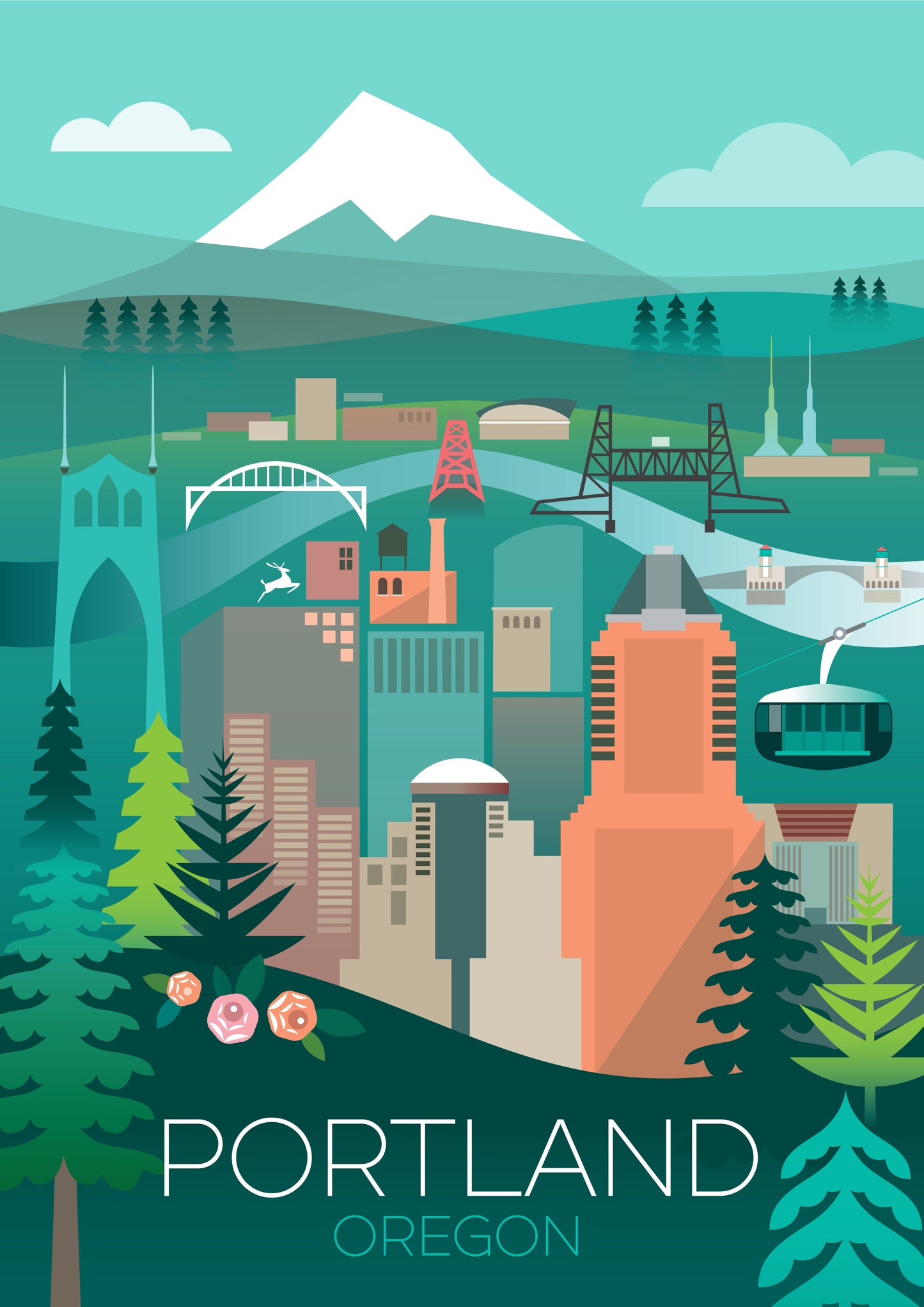 LTP - Portland, Oregon Postcard