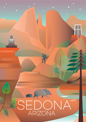 Sedona Postkarte
