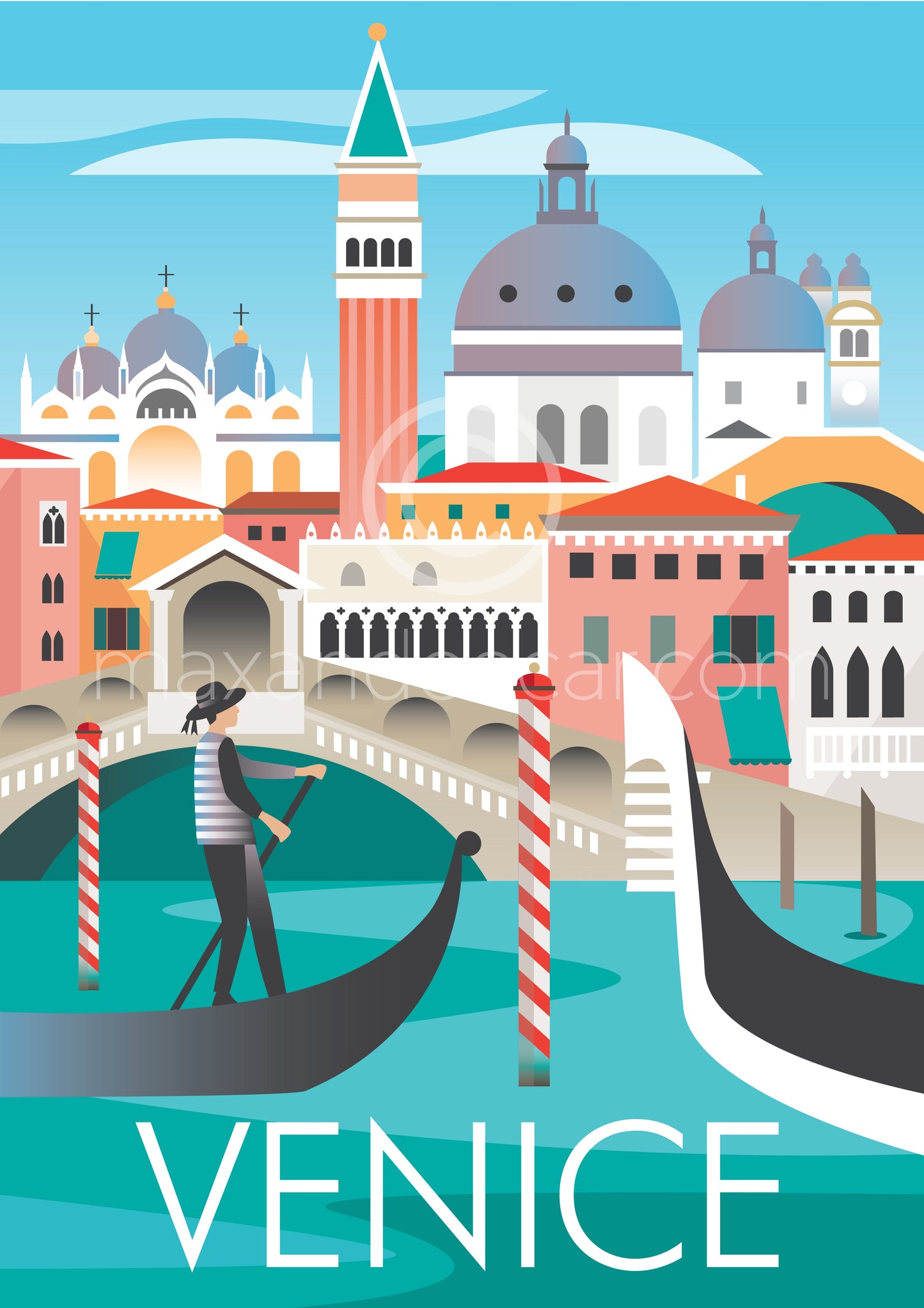 VENEDIG POSTKARTE