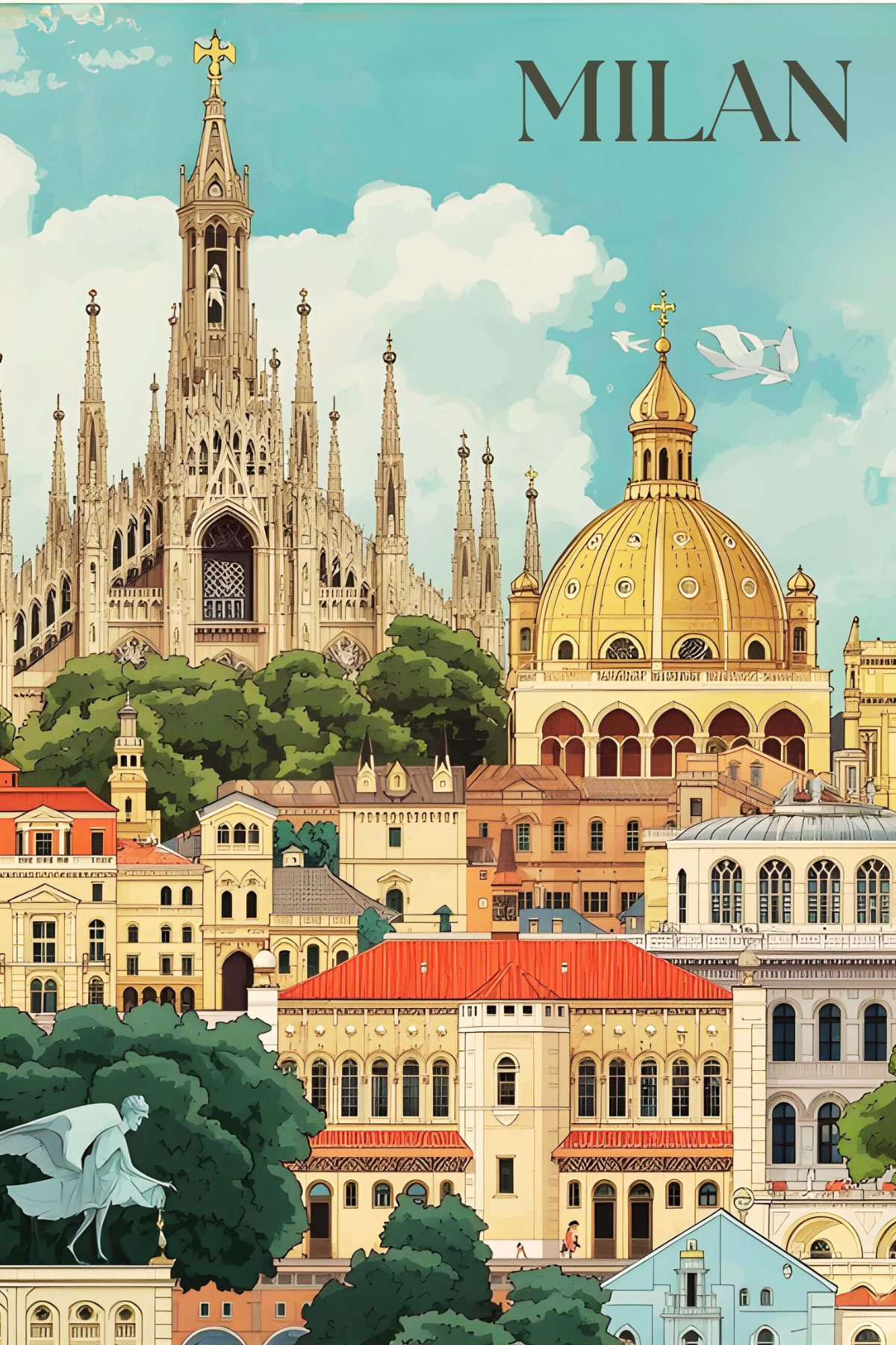 Milan Postcard
