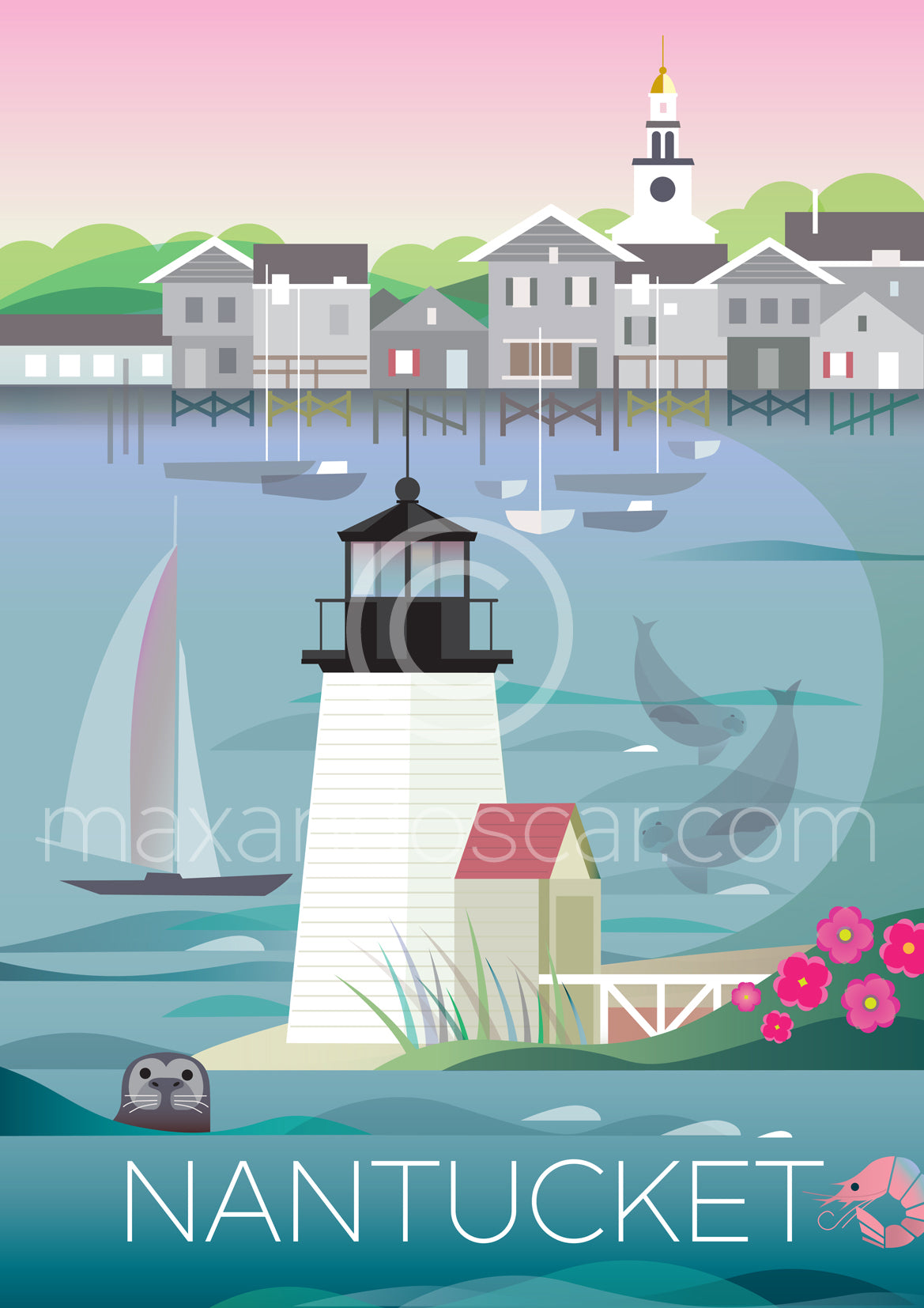 NANTUCKET POSTKARTE