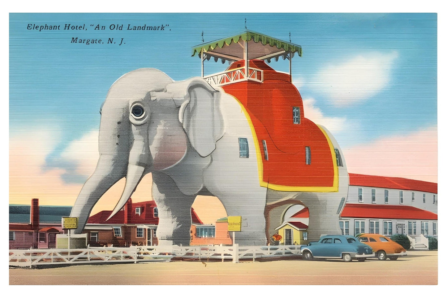 Elephant Hotel, Margate, New Jersey Postkarte