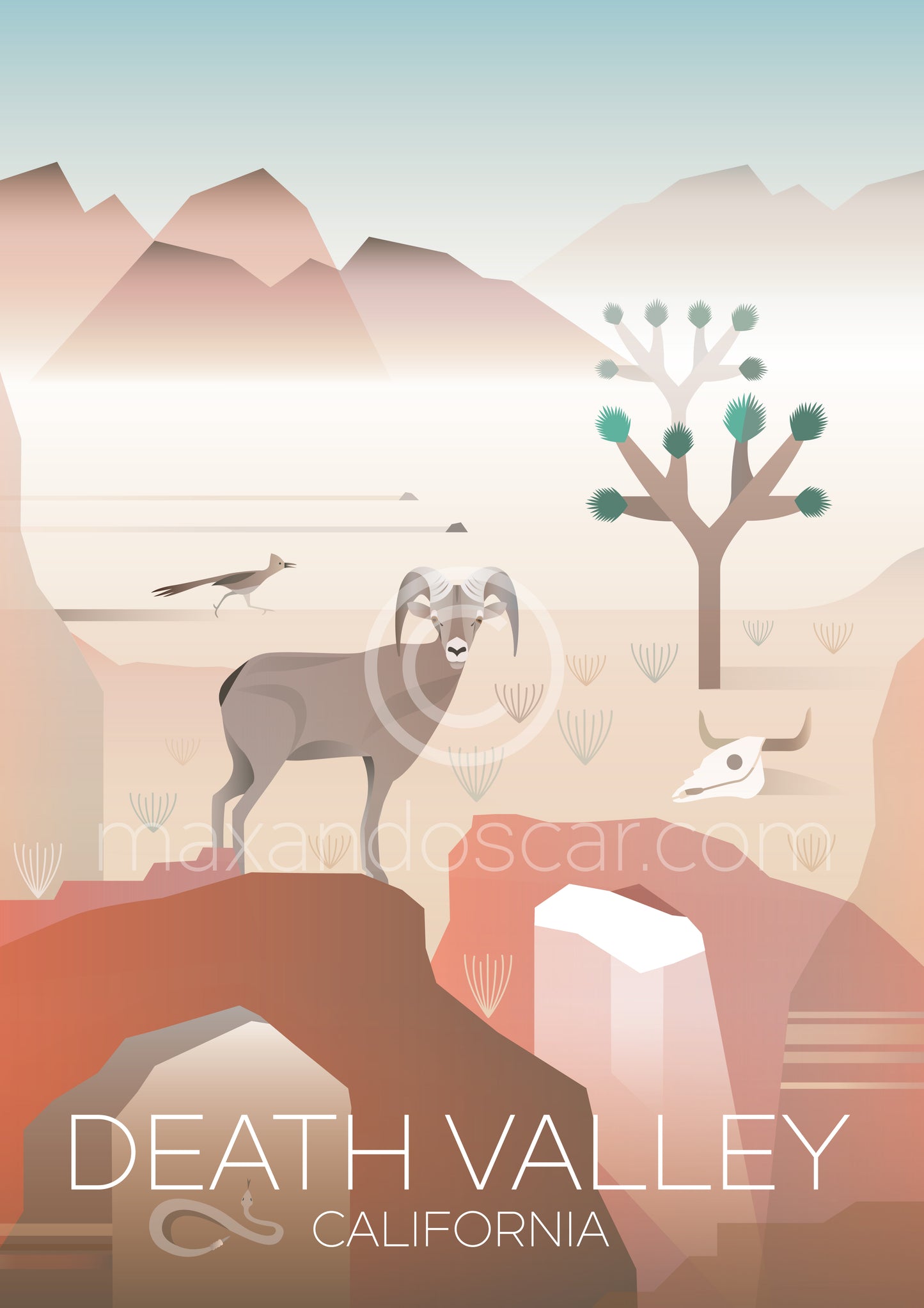 DEATH VALLEY NATIONAL PARK POSTCARD