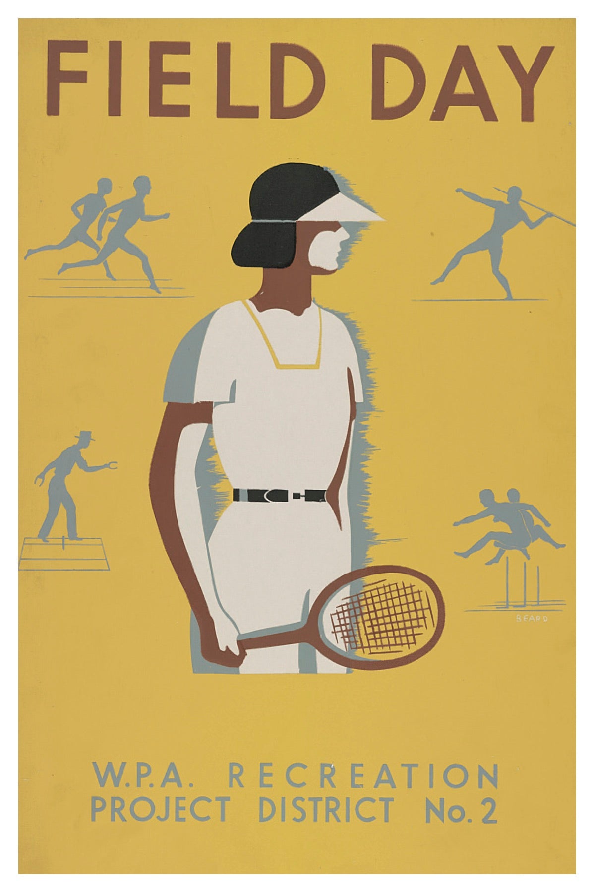 FIELD DAY WPA POSTAL CARD