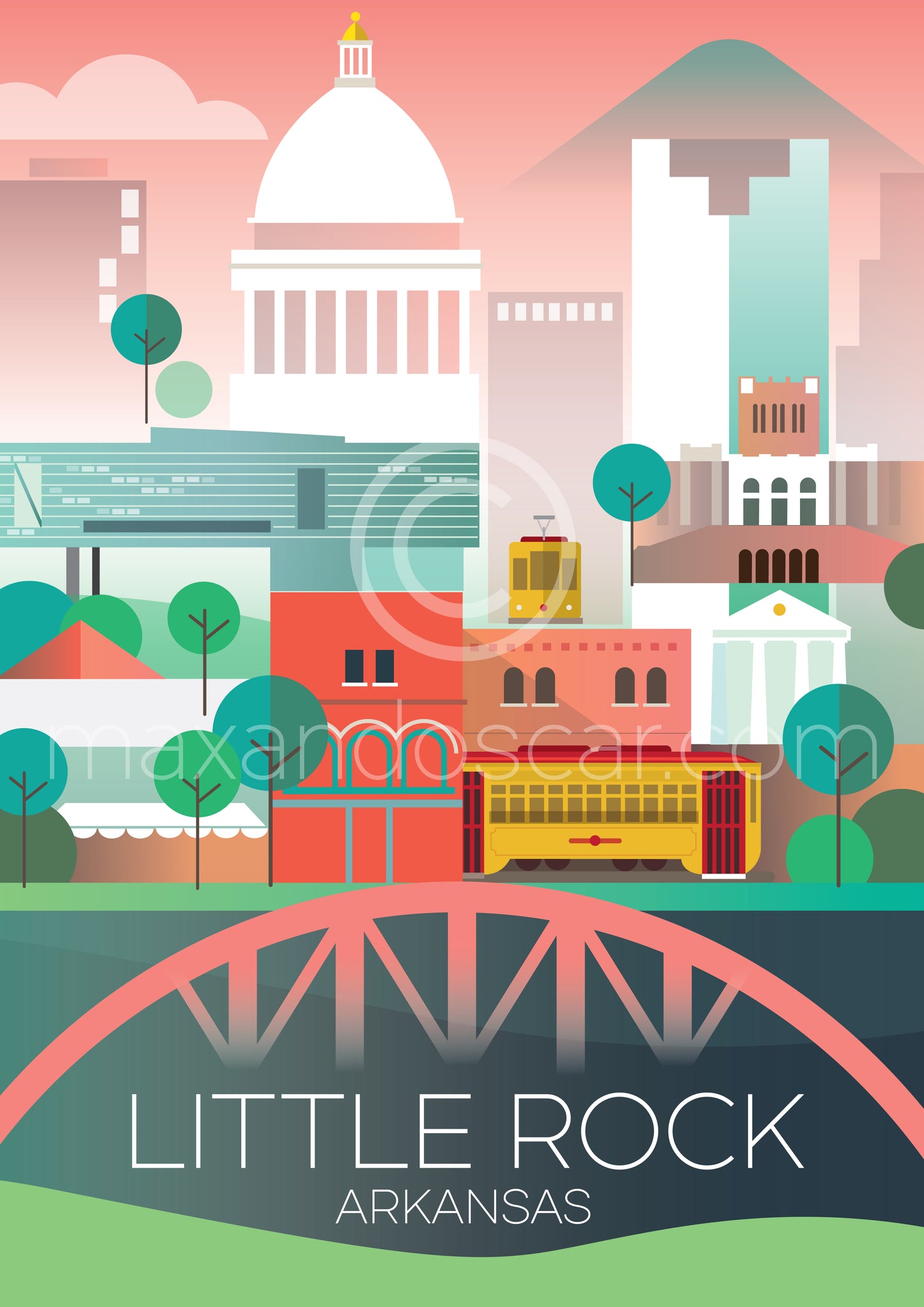 LITTLE ROCK POSTCARD